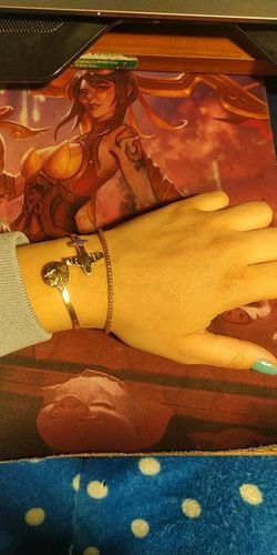 Customer photo review of Bracelet Mappemonde Jonc
