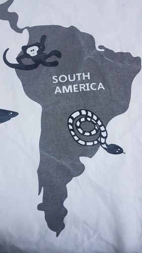 Customer photo review of Tapis Sol Carte Du Monde