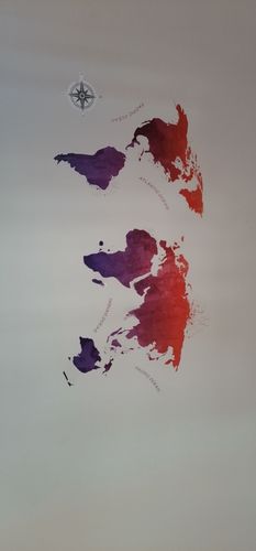 Customer photo review of Planisphère Sticker Mural