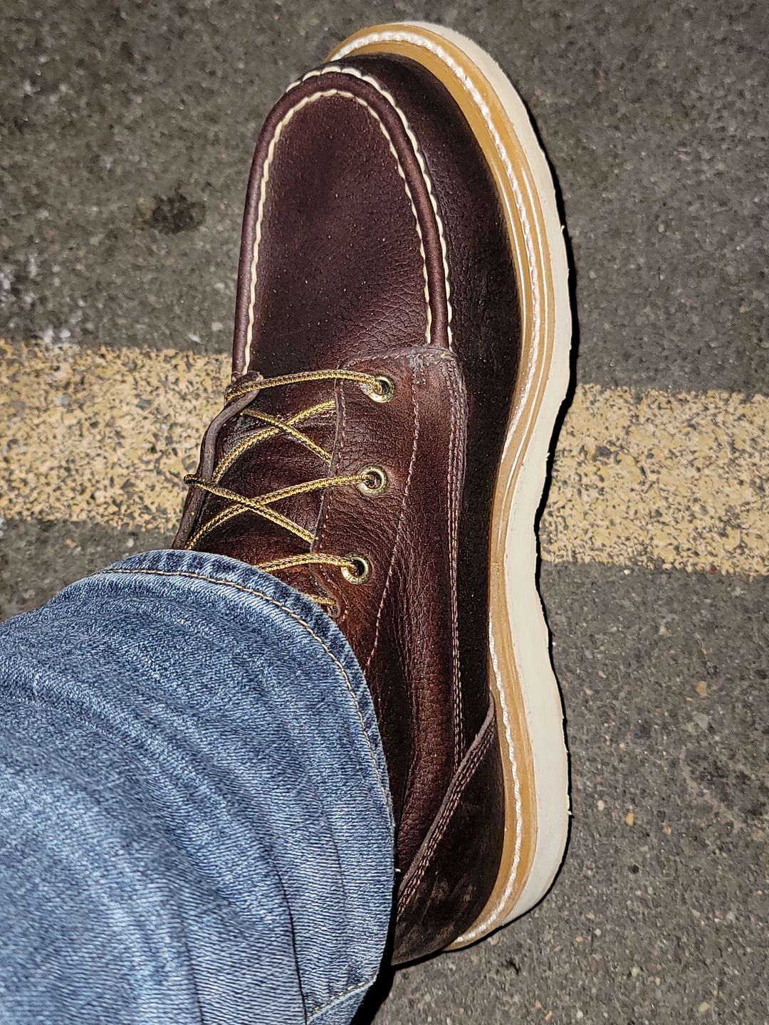 Customer photo review of Irish Setter by Red Wing Men's Ashby Soft Toe 6-inch Lace-Up Boots 83605