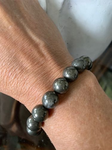Customer photo review of Pyrit-Armband "Eisen und Feuer"