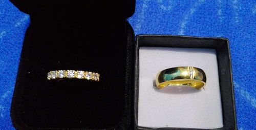 Customer photo review of Sant' Andrea Wedding Rings