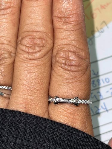 personalized bone shaped ring