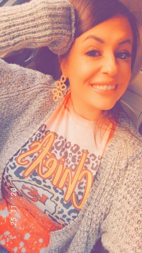 Customer photo review of Kansas City Chiefs Leopard Football Shirt