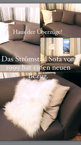 Customer photo review of Grau - Sofabezüge für klassische und Ecksofas - Das Haus der Überzüge