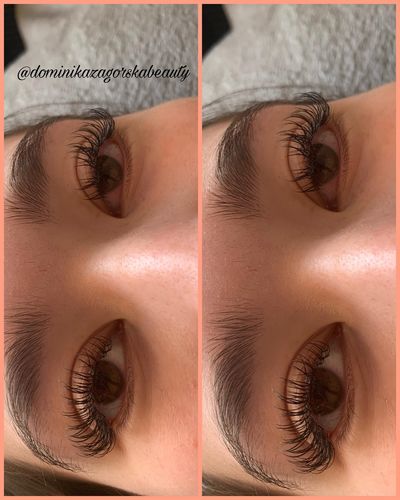 Customer photo review of 0.25 Flat Split Tip Cashmere Eyelash Extensions (16 lines)