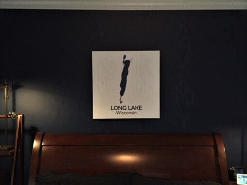Customer photo review of Custom Lake Square Canvas