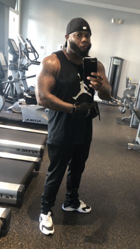 Customer photo review of Premium Solid Track Pants Red (ZCM4842)