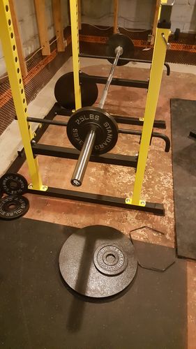 Customer photo review of 10lb cast iron plates - pair