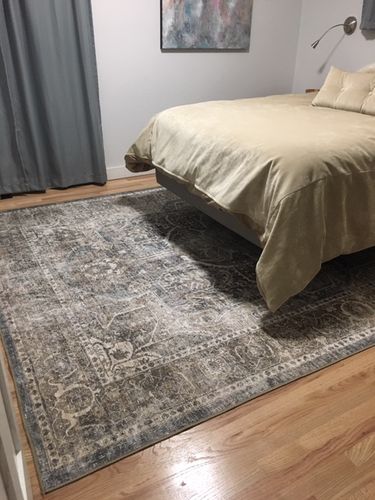 Customer photo review of Distressed Vintage Kendra Ash Area Rug