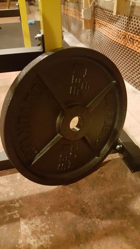 Customer photo review of 45lb cast iron plates - pair