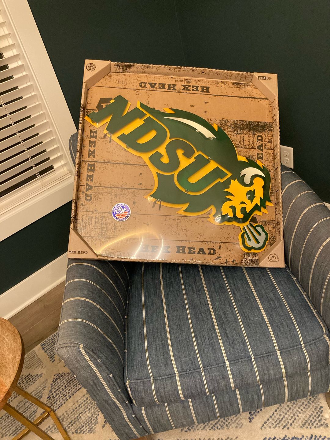 Customer photo review of North Dakota State University NDSU 3D Metal Artwork