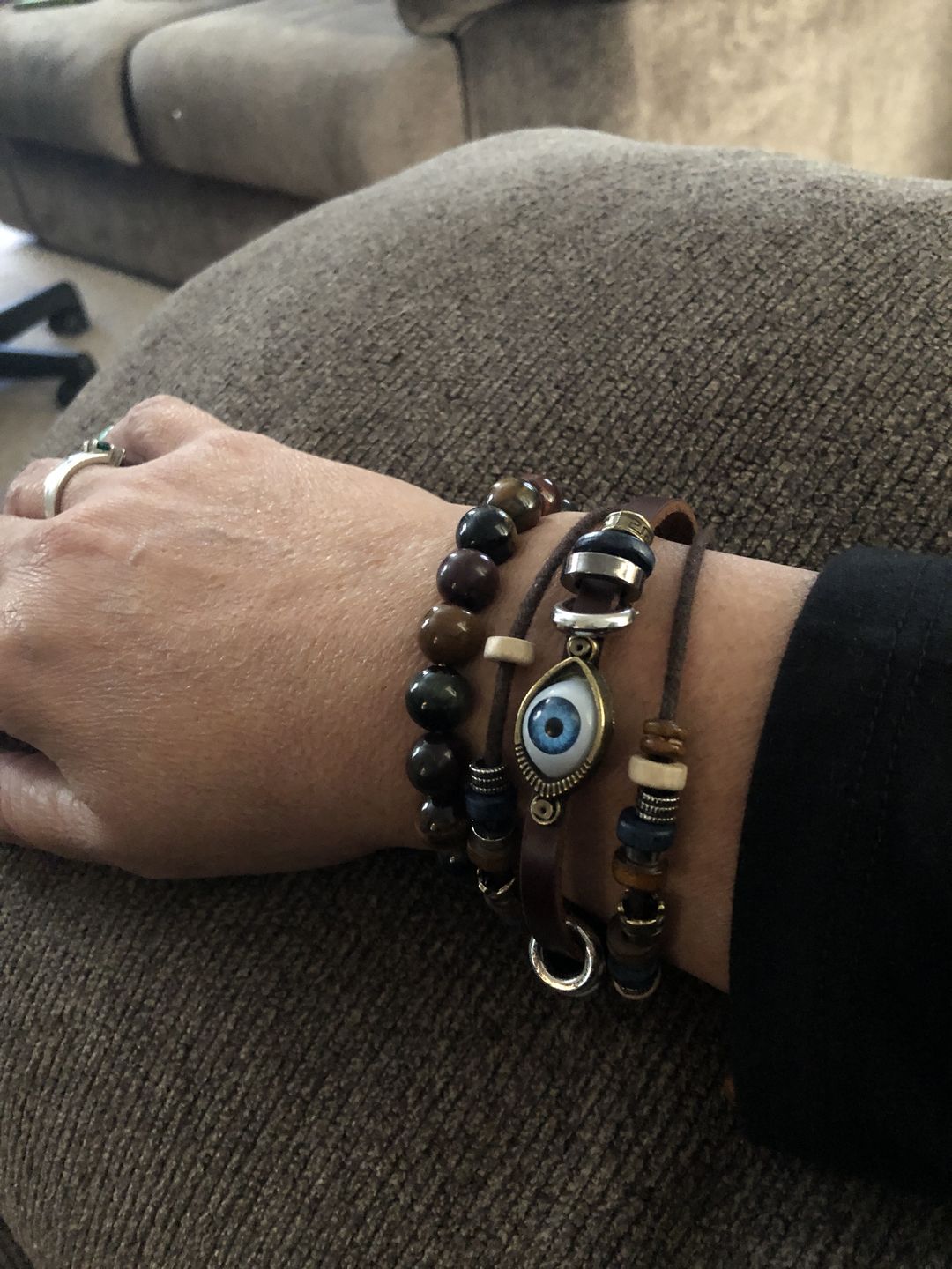 Customer photo review of Anti-jealousy Evil Eye Bracelet