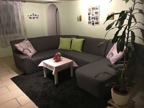 Customer photo review of Grau - Sofabezüge für klassische und Ecksofas - Das Haus der Überzüge