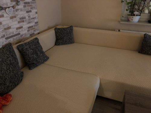 Customer photo review of Beige weiß - Sofabezüge für klassische und Ecksofas - Wasserdicht und Ultrabeständig - Das Haus der Überzüge