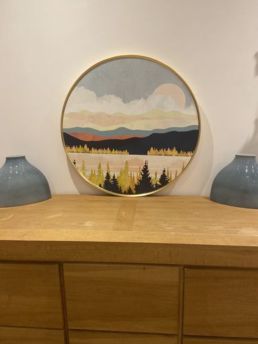 Customer photo review of Areal Round Wall Art