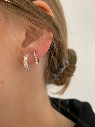Customer photo review of Classy Ohrringe I 925 Sterling Silber