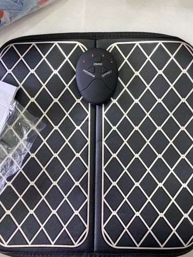 Customer photo review of ABS Physiotherapy Electric EMS Foot Massage Mat With Heat - Foot Massager Stimulator