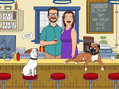 Customer photo review of Personalized Bob’s Burgers Custom Portrait