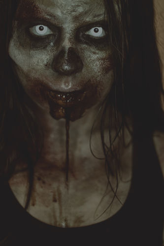 Customer photo review of Zombie Brow with Nose Ridge Silicone Prosthetic