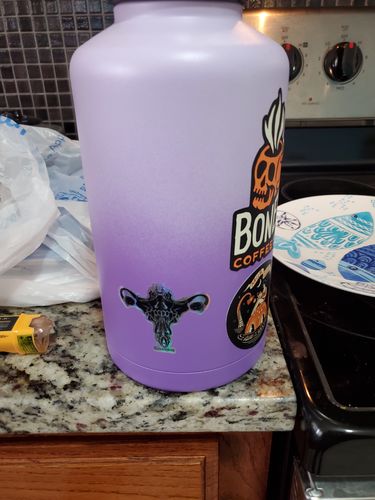 Customer photo review of Death Metal Uterus, Holographic Sticker