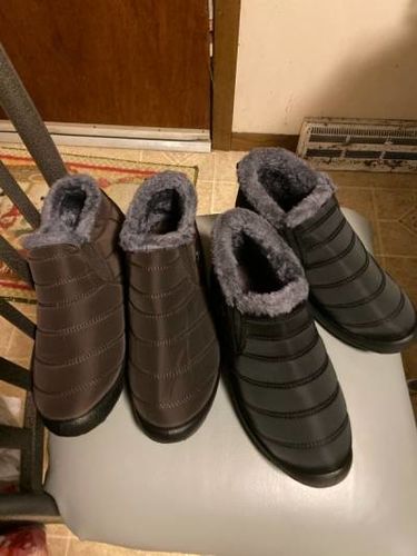 Customer photo review of Waterproof Winter Warm Snow Boots