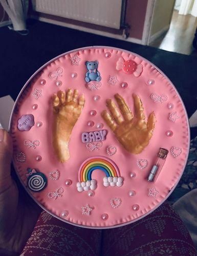 Customer photo review of LovelyMemory™ - Baby Voet-en Handafdruk Kit