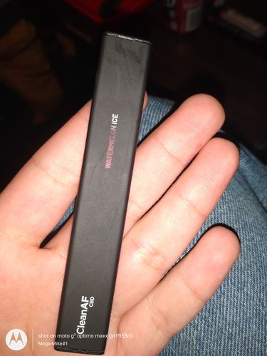 Customer photo review of 100 mg CBD Disposable Vape ~ CleanAF PUFF in 9 Flavors