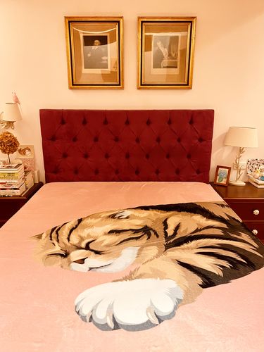 Customer photo review of 【客製】手繪寵物肖像 毛毯 Custom Pet Fleece Blanket