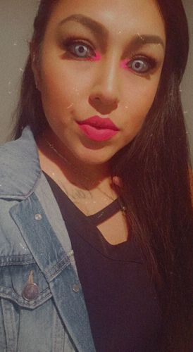 Customer photo review of Halloween contacts Get 3 random pairs with cases