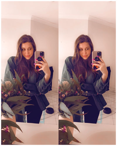 Customer photo review of Oversized Corduroy Jacket
