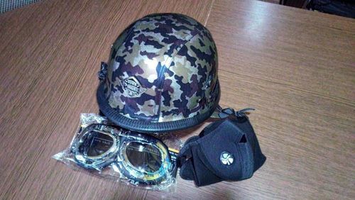 Customer photo review of Half Helmet