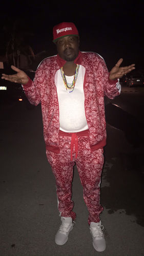 Customer photo review of Paisley All Over Print Track Pants Red (1A2-413)