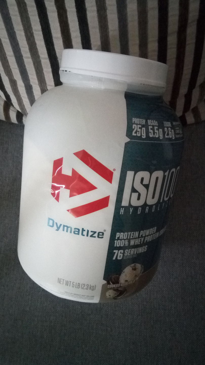 Customer photo review of Dymatize ISO100 Hydrolyzed Proteina Hidrolizada 1.6 Lb