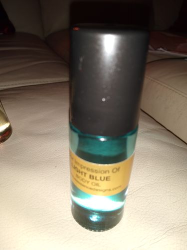 Customer photo review of D&G Light Blue Type Body Oil - Womens