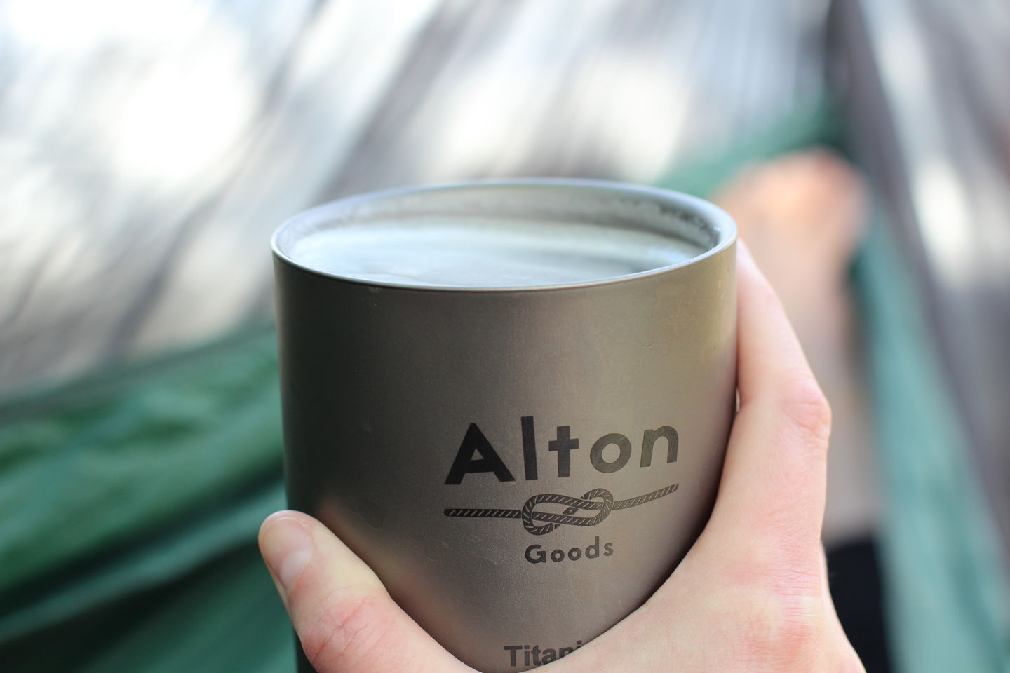 Customer photo review of Titanium Double-Wall Mug 450mL