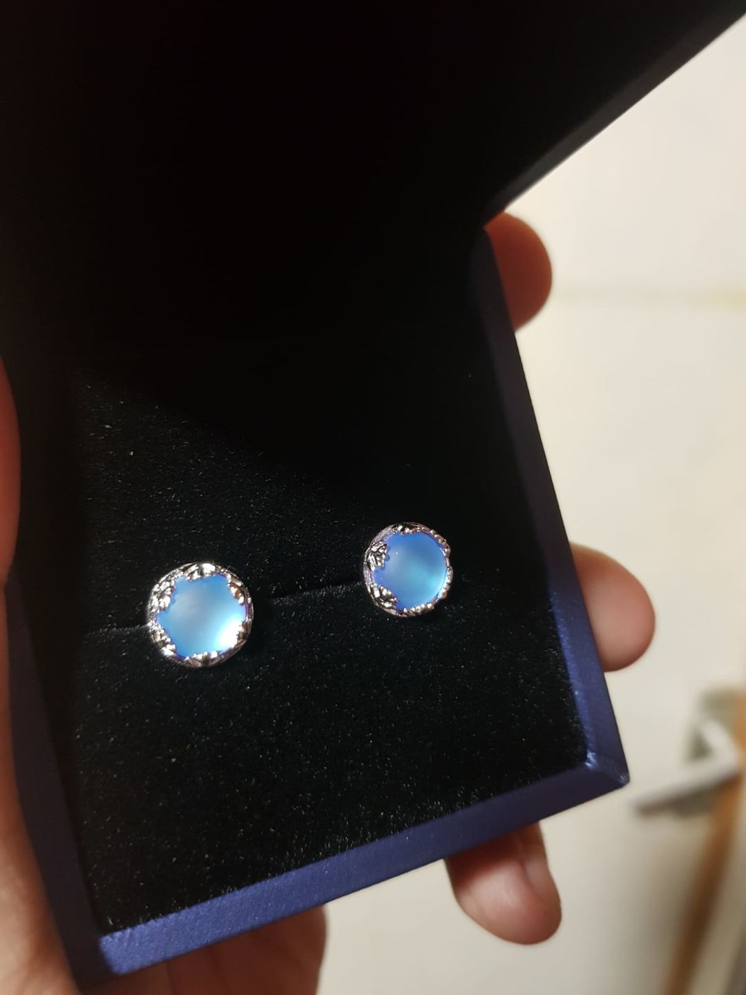 Customer photo review of Aurora Borealis Earrings