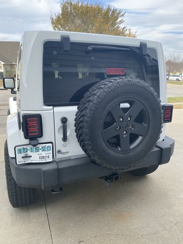 Customer photo review of Smoked Avenger LED Tail Lights for 07-18 Jeep Wrangler JK/ JKU