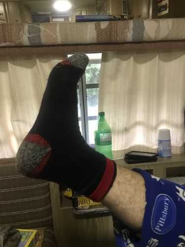 Customer photo review of J.B. Field's Icelandic "30 Below Knee High" Merino Wool Thermal Socks (Assorted 3PK) -- SLIGHTLY IMPERFECT