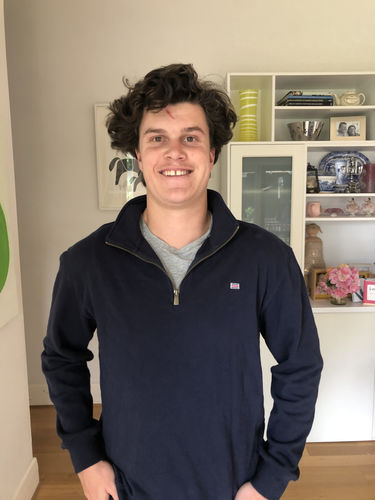 Customer photo review of Quarter Zip Navy