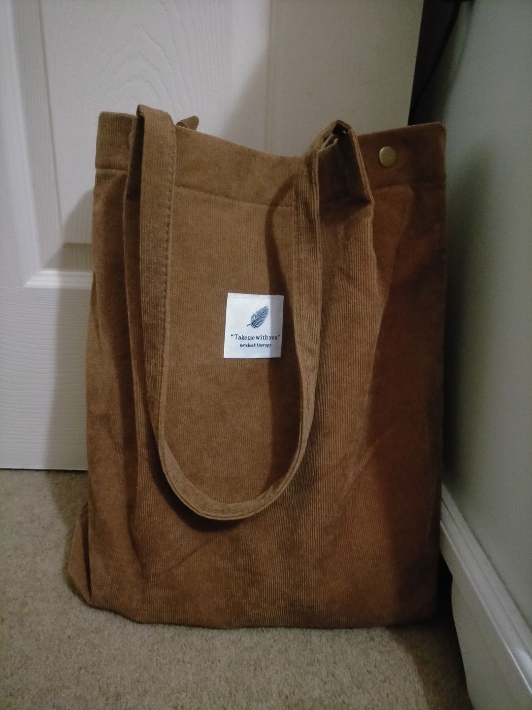 Customer photo review of Cord Tote Bag
