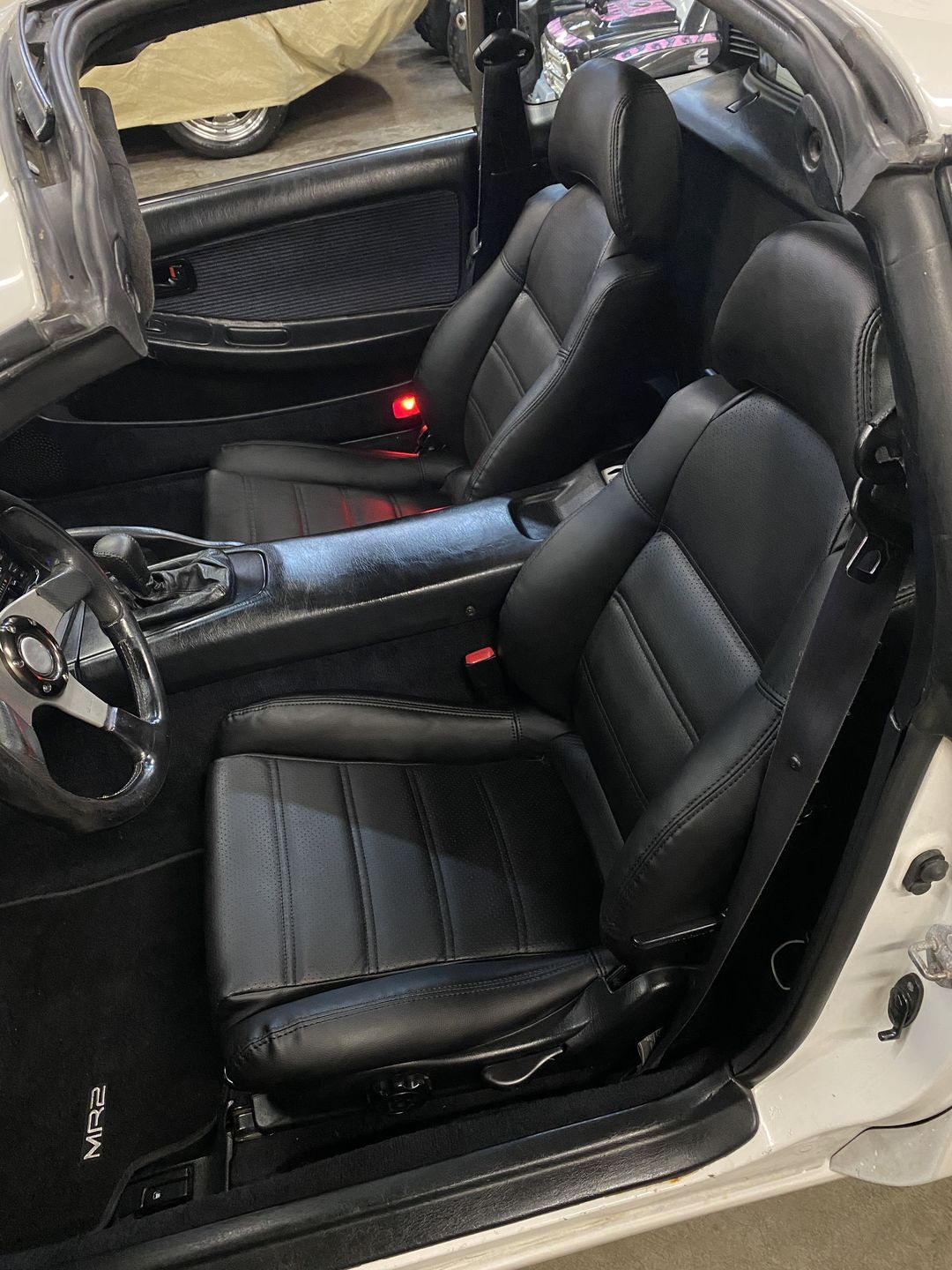 Customer photo review of MR2Heaven OEM Plus Seat Covers (Black, TAN, Black W/ Red Stitching, Black/Red Hybrid)