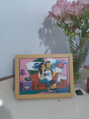 Customer photo review of RETRATO EM ARQUIVO DIGITAL FAMILIA AMARELA