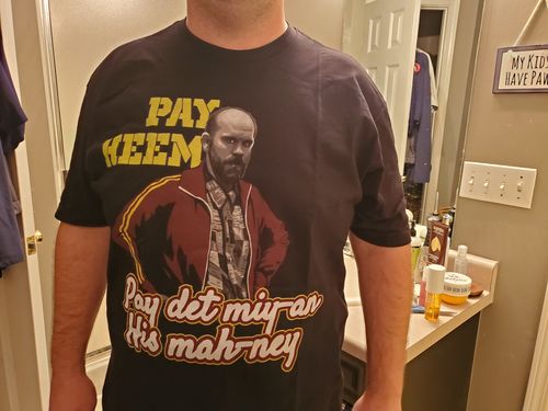 Customer photo review of Pay Heem Premium Tee
