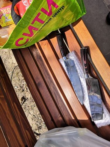 Customer photo review of Set de Couteaux de Chef Japonais en Acier Inoxydable