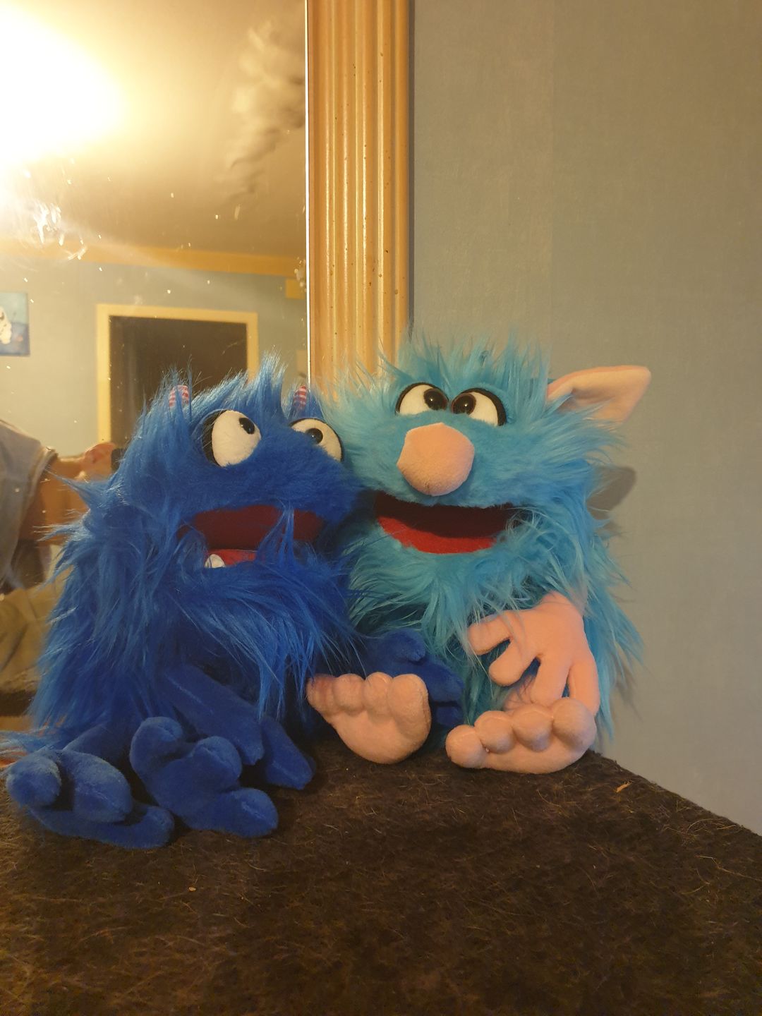 Customer photo review of Marionnette Schorsch Monstre Bleu