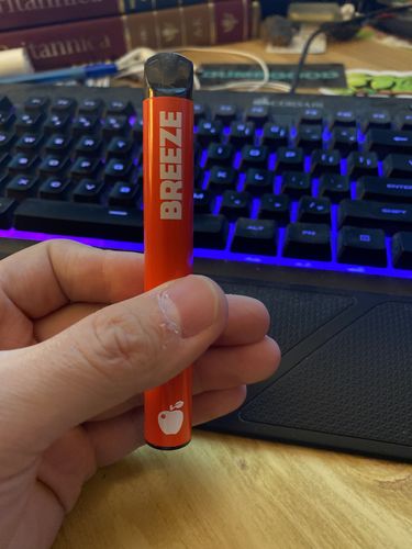Customer photo review of Breeze Plus Disposable Pod System | Cherry Frost