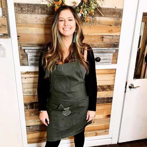 Customer photo review of Olive Green Apron