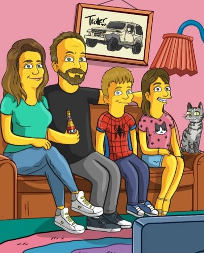 Customer photo review of RETRATO EM ARQUIVO DIGITAL FAMILIA AMARELA