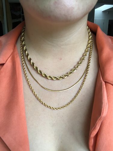 Customer photo review of Manasa necklace (length selection)